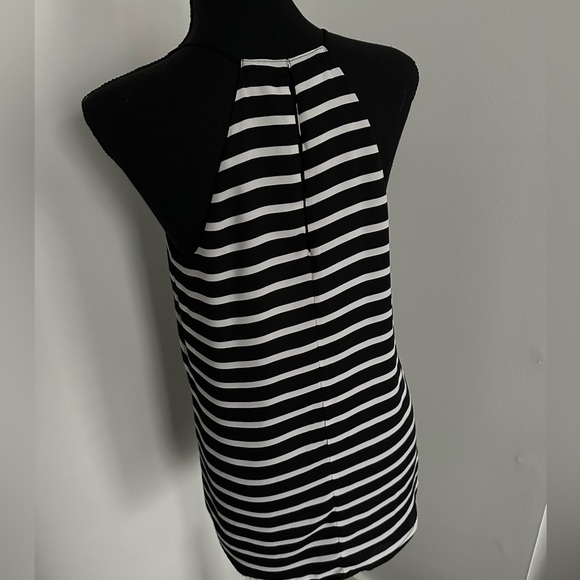 Express Reversible Black & White Striped Tank, size S - Picture 3 of 7
